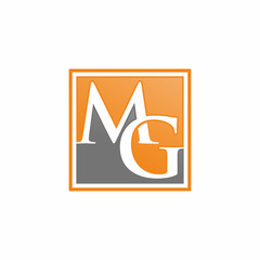 MG  initial logo,  icon vector