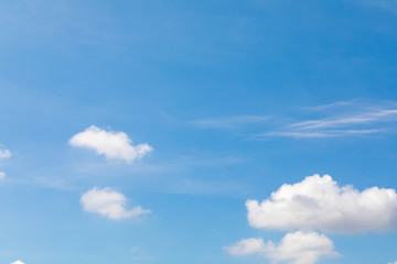 clean clear blue the sky with high white perist clouds