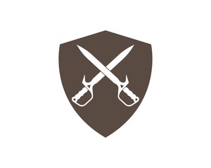 sword logo icon vector illustration design