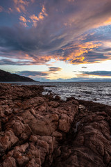 Freycinet National Park - Wineglass Bay Circle Track. Tasmania. Sunset