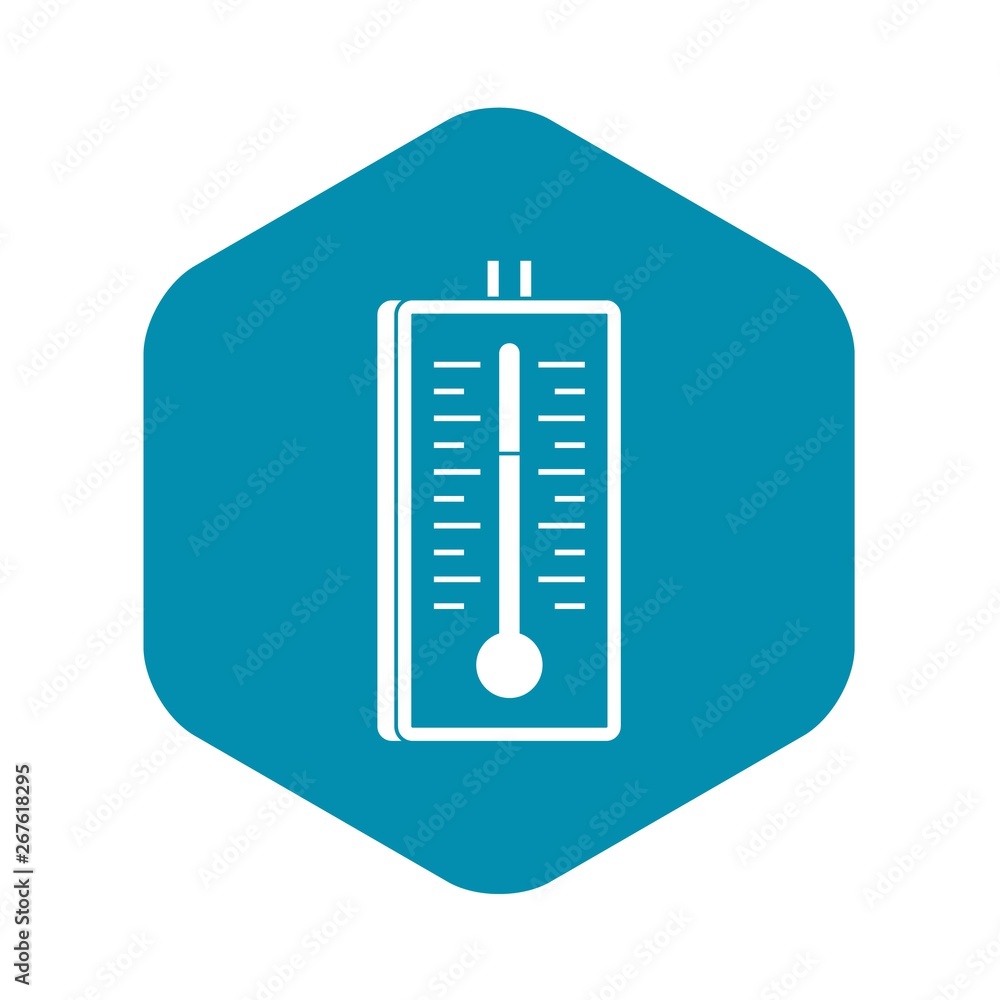 Poster thermometer icon. simple illustration of thermometer vector icon for web