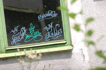 sign on wall