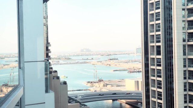 UAE/DUBAI - 20 DEZ 2018- Aerial view of Marina terrace. Dubai. UAE.