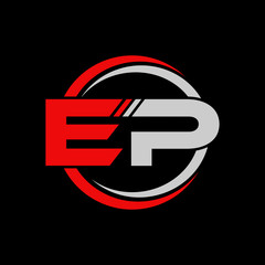 EP initial logo Design Vector