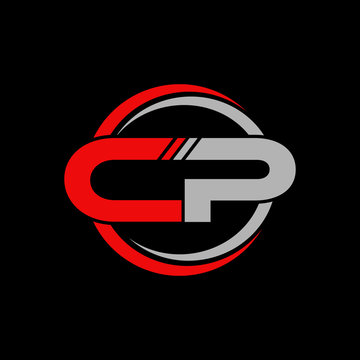 CP initial logo Design Vector