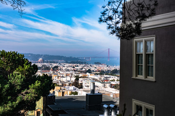 View from Chestnut St, San Francisco, California