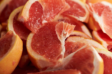 Fototapeta na wymiar slices of grapefruit