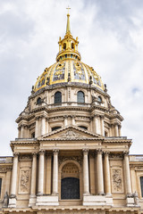 Fototapeta premium Fragments of Paris Saint Louis Chapel des Invalides. Saint Louis Chapel built in 1679 is the burial site for some of France's war heroes, notably Napoleon Bonapart. Paris. France.