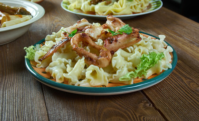 Pasta Campanelle con calamari