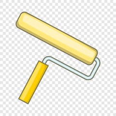 Paint roller icon. Cartoon illustration of paint roller vector icon for web design