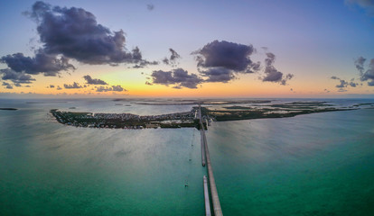 Road 1 to Key West in Florida Keys, USA