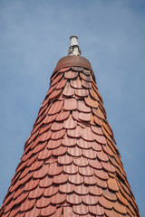 old wooden roof