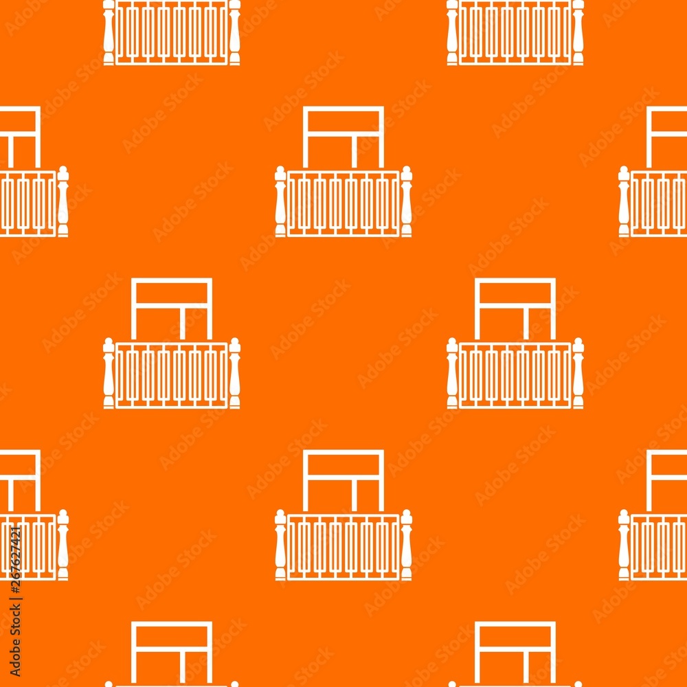 Aufkleber square balcony pattern vector orange for any web design best