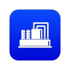 Equipment for production oil icon digital blue for any design isolated on white vector illustration