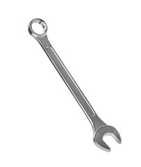 New wrench isolated on white. Construction tool