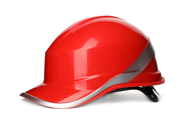 Fototapeta premium Safety hardhat isolated on white. Construction tool