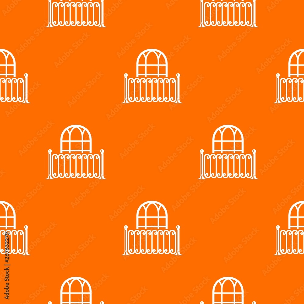 Aufkleber building decor pattern vector orange for any web design best
