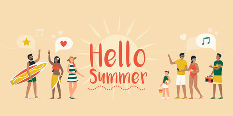 Obraz premium Summer vacations on the beach