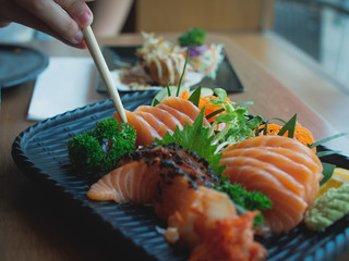 Japanese food : Shushi on the dish