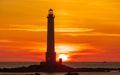 Coucher de soleil sur le Cap de la Hague