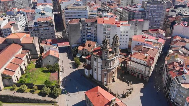 Plaza Ferraria next to the San Francisco Convent in Pontevedra