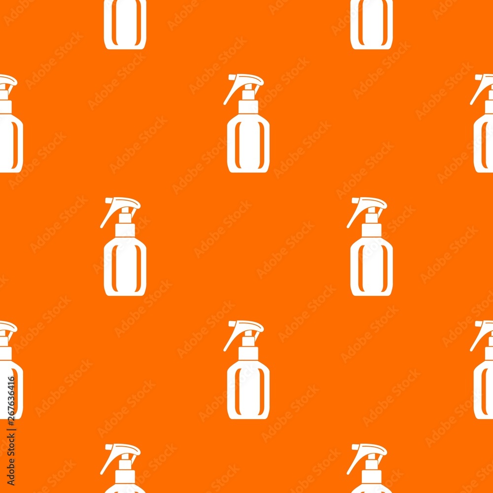 Poster spray bottle pattern vector orange for any web design best