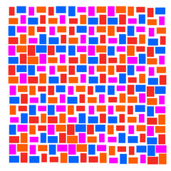 Fototapeta premium Modern colors geometric background, squares, haoti pattern