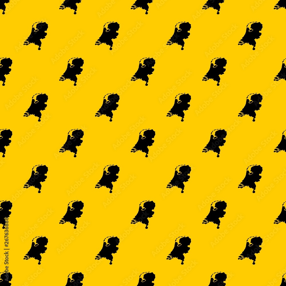Poster holland map pattern seamless vector repeat geometric yellow for any design