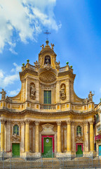Fototapeta na wymiar Catania - Basilica Maria Santissima dell'Elemosina 