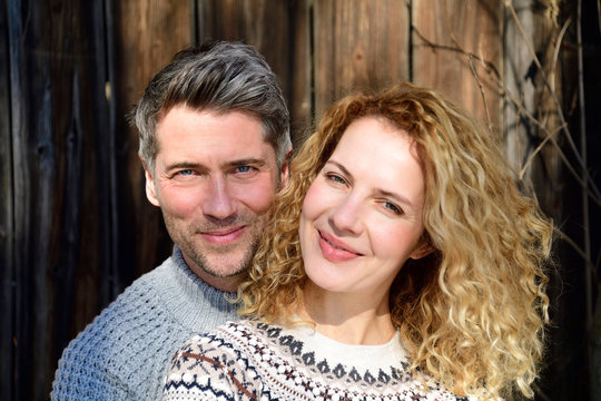 Germany, Bavaria, portrait of happy couple