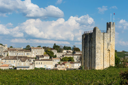 France, Saint Emilion, overlook over the UNESCO world heritage sight