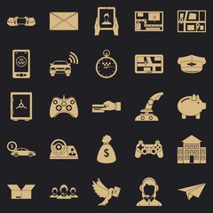 Phone call icons set. Simple set of 25 phone call vector icons for web for any design