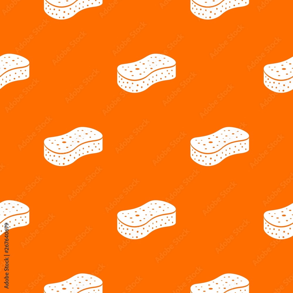 Poster sponge pattern vector orange for any web design best