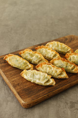 Fried dumplings on a plate