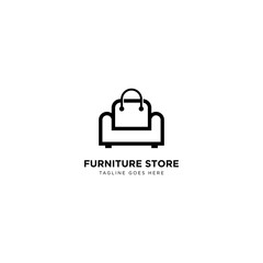 Furniture Store Logo Design Vector