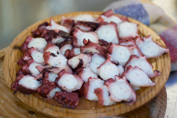 image of a cooked octopus	