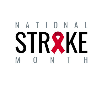 Stroke Awareness Month Design In Flat Style