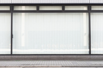 Shop Boutique Store Front with Big Window and Place for Name