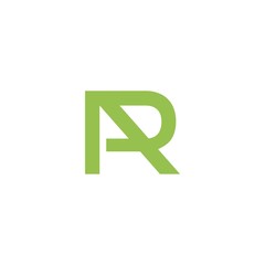 Obraz premium AR initial logo sports