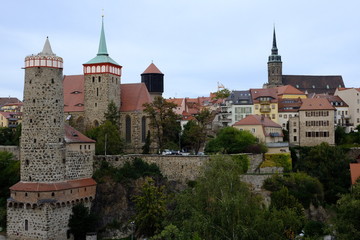 Blick auf die Altstadt von Bautzen in Sachsen