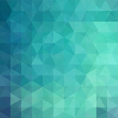 Fototapeta na wymiar Background of blue, green geometric shapes. Abstract triangle geometrical background. Mosaic pattern. Vector EPS 10. Vector illustration