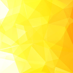 Yellow polygonal vector background. Can be used in cover design, book design, website background. Vector illustration