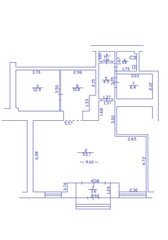 Floor plan 2d. Black&white floor plan. Floorplan