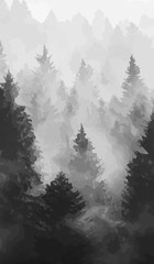 Dunkler Wald
