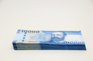 Chilean peso bills - background