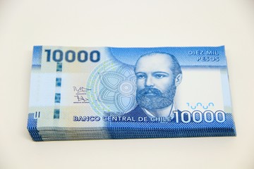 Chilean peso bills - background