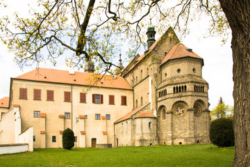 Jewish quarter and saint Procopius basilica in Trebic