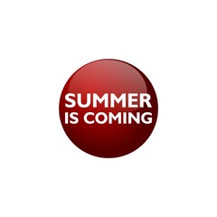 Summer is coming sign icon logo