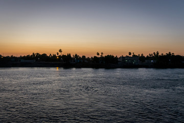 Fototapeta premium Sunset on the Nile. Egypt. Africa