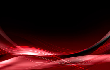 Modern abstract composition, dark cherry background with waves